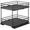 Organize It All 2 Tier Slide Out Shelf Organizer in Matte Black 15237-MATTEBLK - alternate 1
